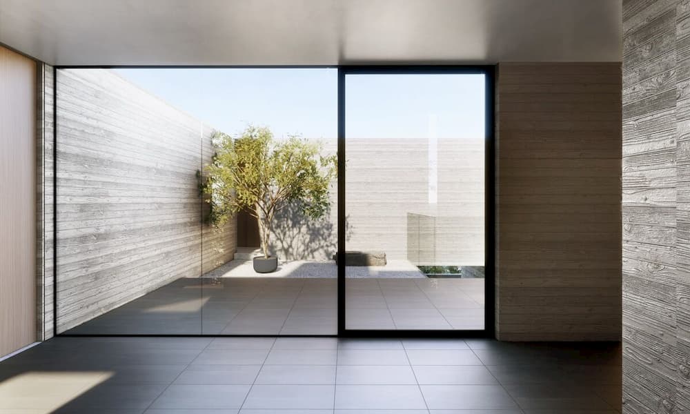 EYRC Architects Sajima Residence Courtyard 1