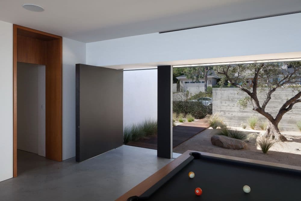 Midcentury Modern Home Interior Courtyard