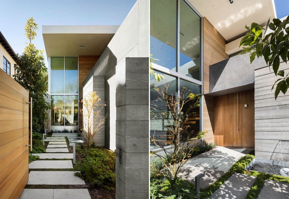 Cresent Drive Residence Courtyard Side Views