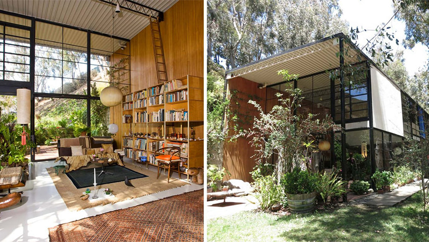 Eames house original photo resizing