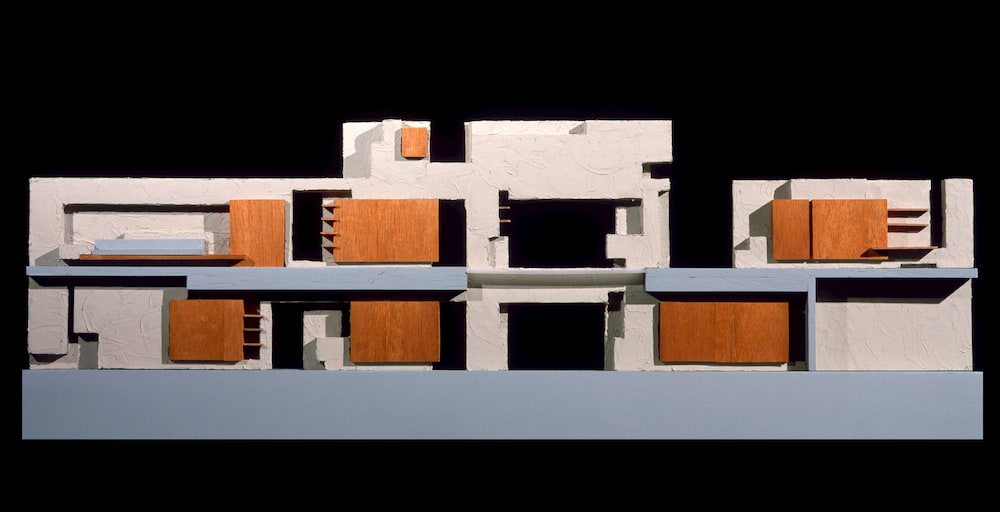 Waldfogel Residence Concrete Wall Model EYRC Architects