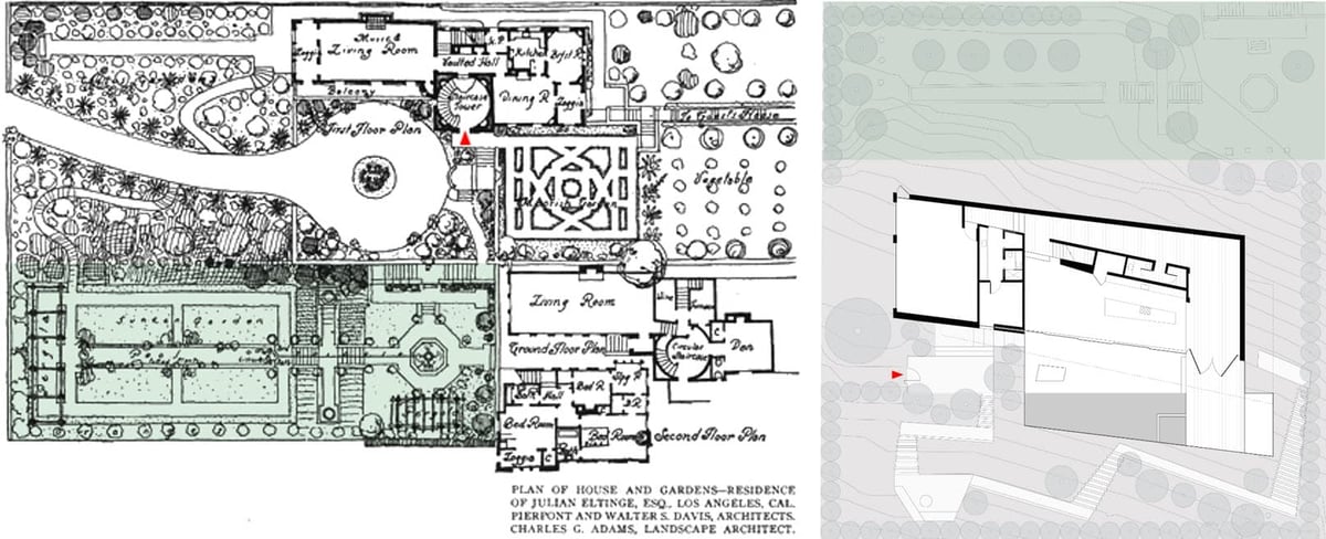 Eltinge House Site Plan and Baxter House Site Plan